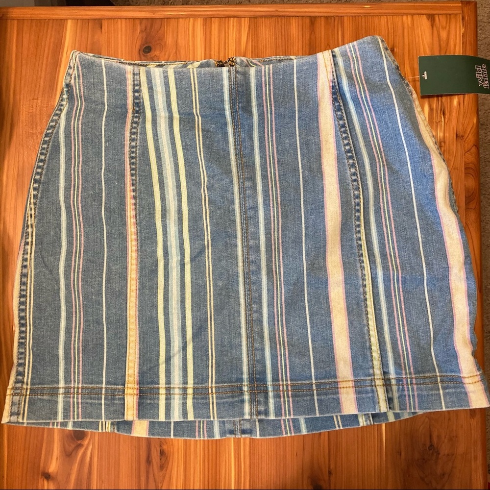 Jean mini skirt